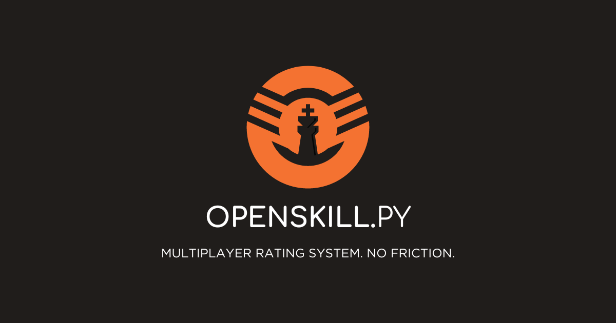 OpenSkill - Multiplayer Rating System. No Friction.